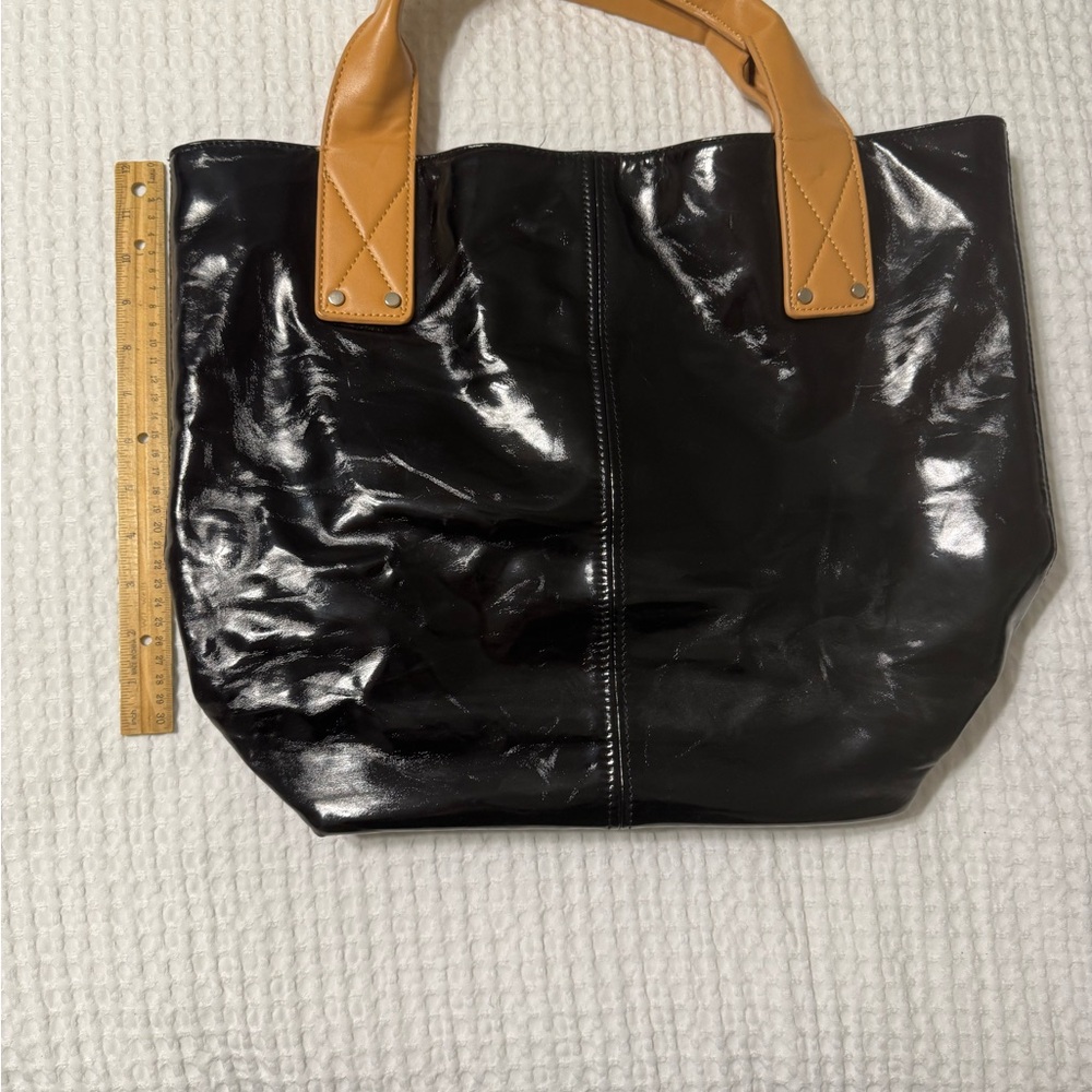 Stylish Black and Tan Tote Bag